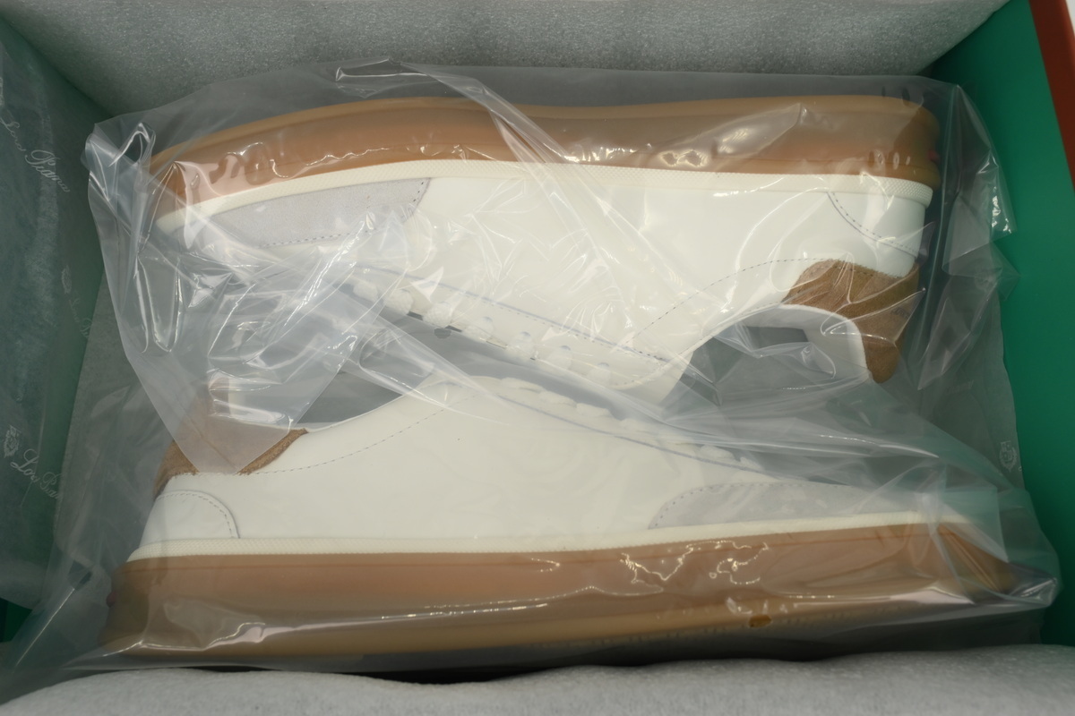 Loro Piana Tennis Walk Sneaker Suede Calf Split Beige