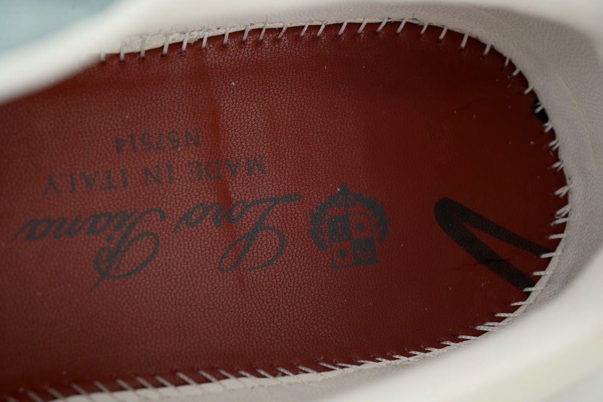 Loro Piana Tennis Walk Sneaker Suede Calf Split Blue And White