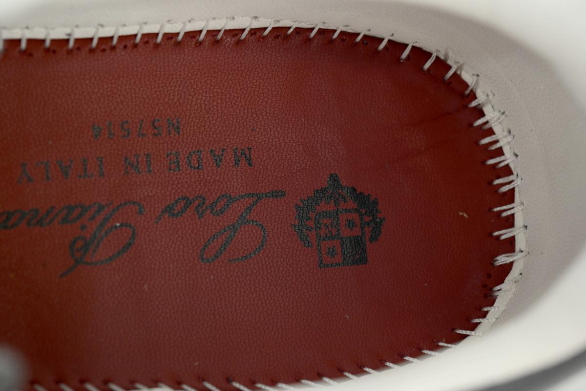 Loro Piana Tennis Walk Sneaker Suede Calf Split Grayish Brown