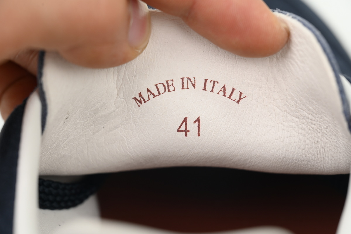 Loro Piana Tennis Walk Sneaker Suede Calf Split Slate Blue