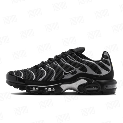 Nike Air Max Plus Premium Black Metallic Silver HQ3029-001  01