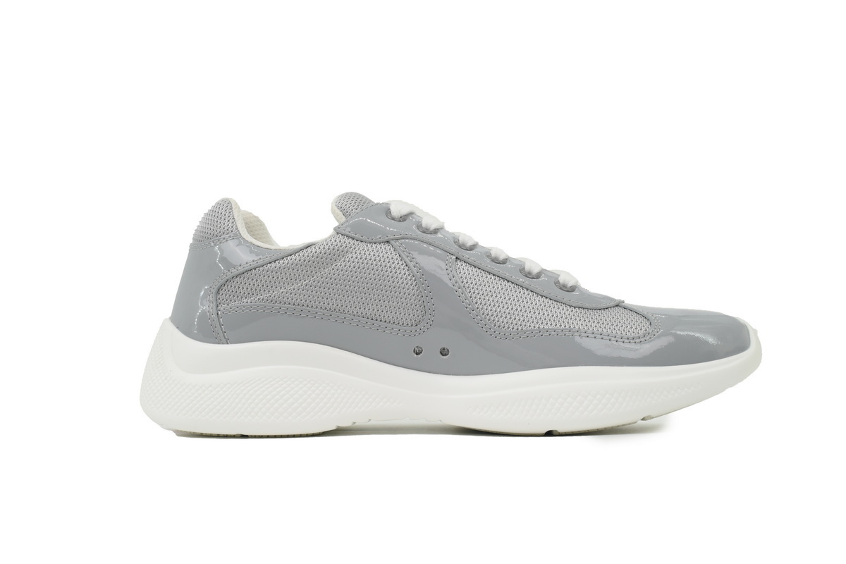 Prada Sneakers Patent Grey White