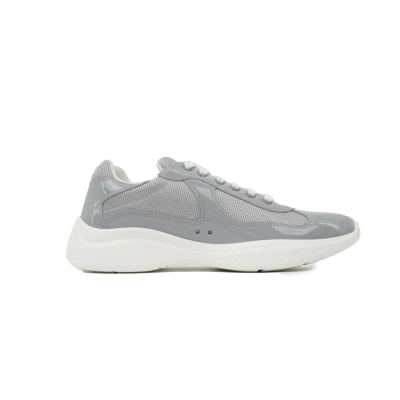 Prada Sneakers Patent Grey White 02