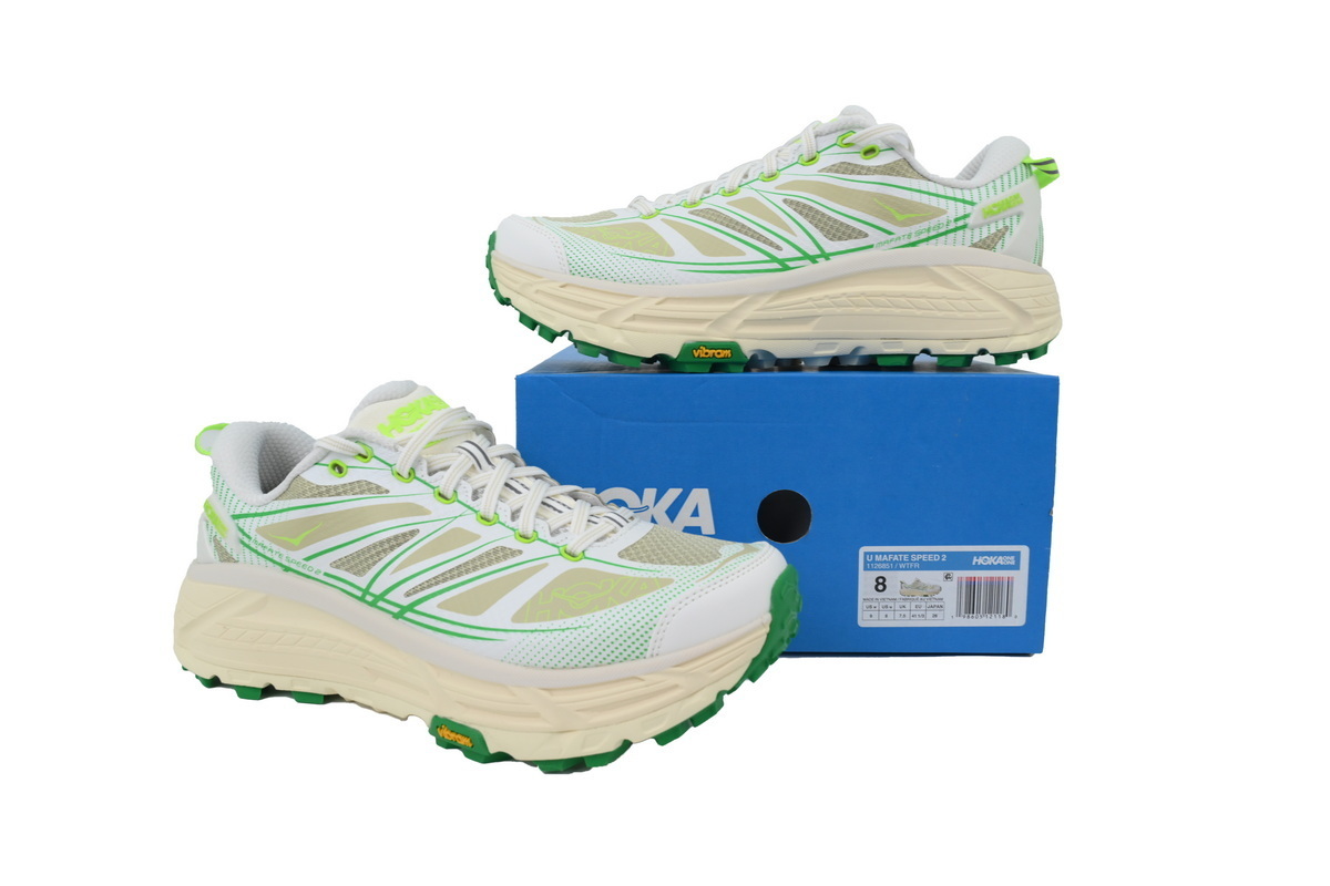 Hoka Mafate Speed 2 White Fresh Cut Grass 1126851-WTFR