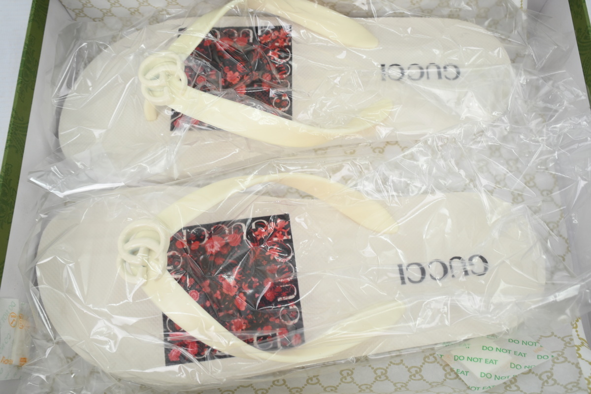 Gucci Bottom Flower Rice White