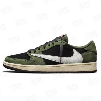 Travis Scott x Air Jordan 1 Low OG SP Black Olive DM7866-002 01