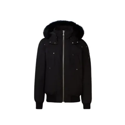Moose Knuckles Original Ballistic Bomber Jacket Black/White（NFC）YZ241223 01