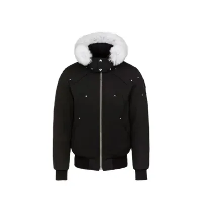 Moose Knuckles Original Ballistic Bomber Jacket Black/White（NFC）YZ241223 02