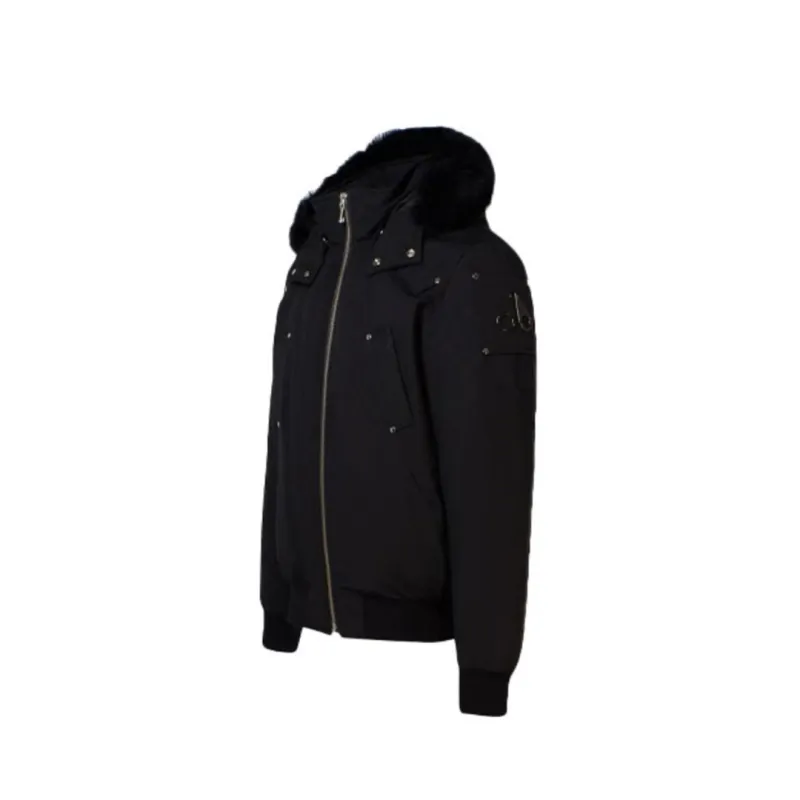 Moose Knuckles Original Ballistic Bomber Jacket Black/White（NFC）YZ241223