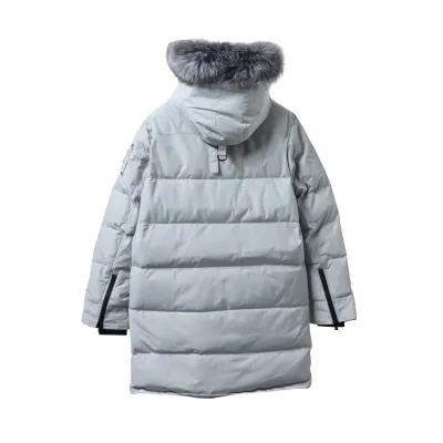 Moose Knuckles Onyx Shearling Big Rider Parka Gray 02