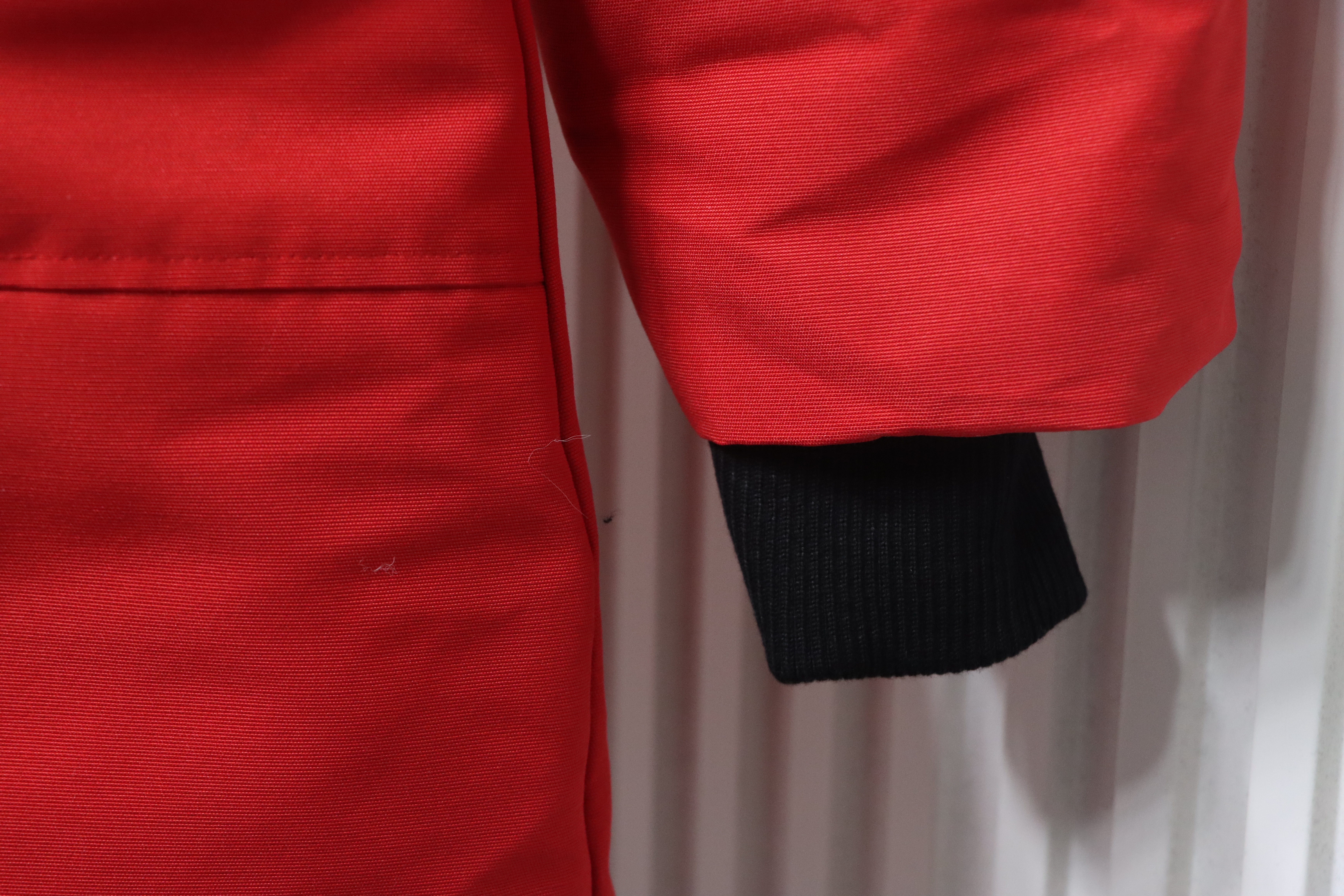 Moose Knuckles Women's Debbie Down Bomber Jacket W/ Fur In Dark Red