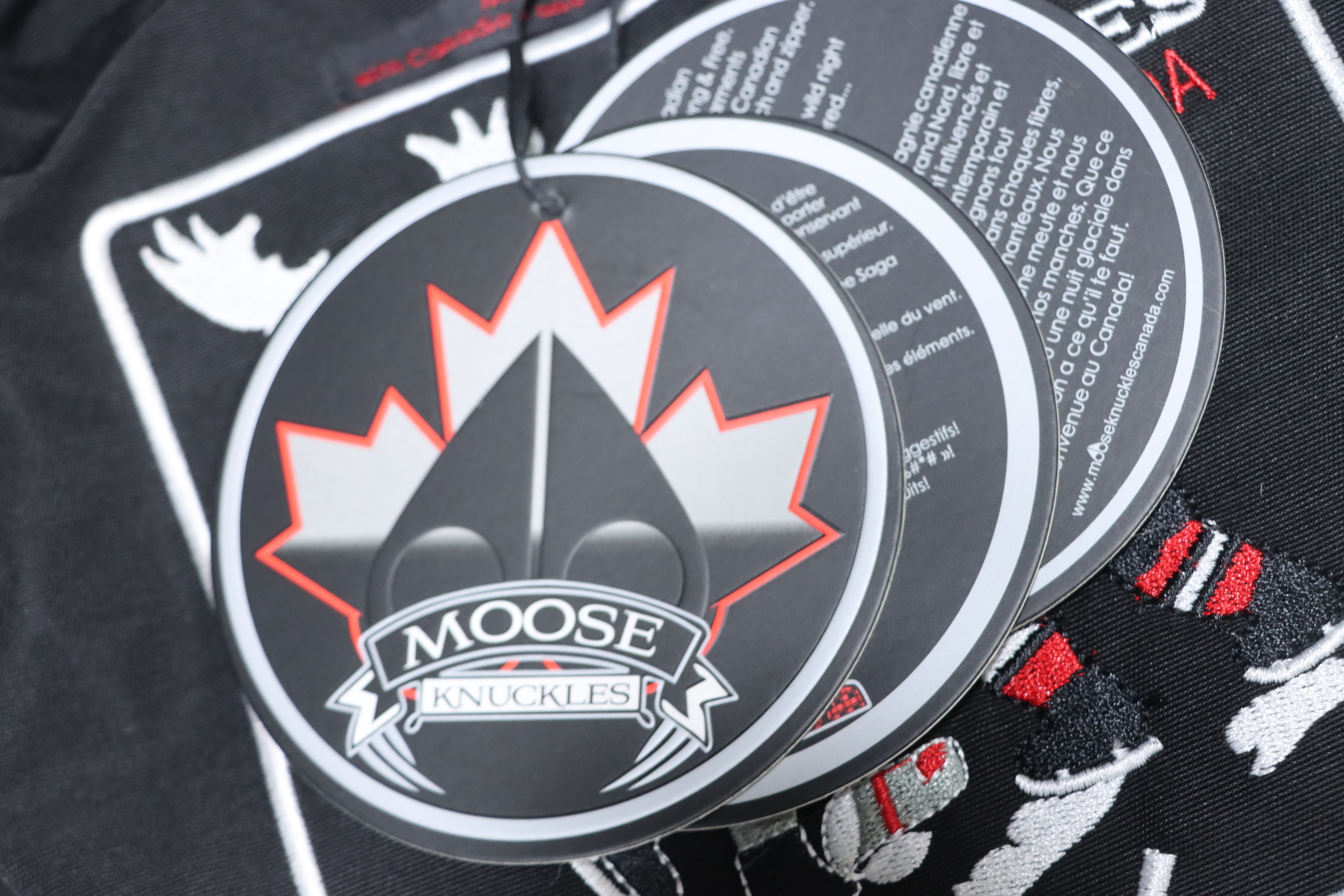 【FLASH SALE】Moose Knuckles Men's Balistic Bomber Zip-Up Fur Jacket Black