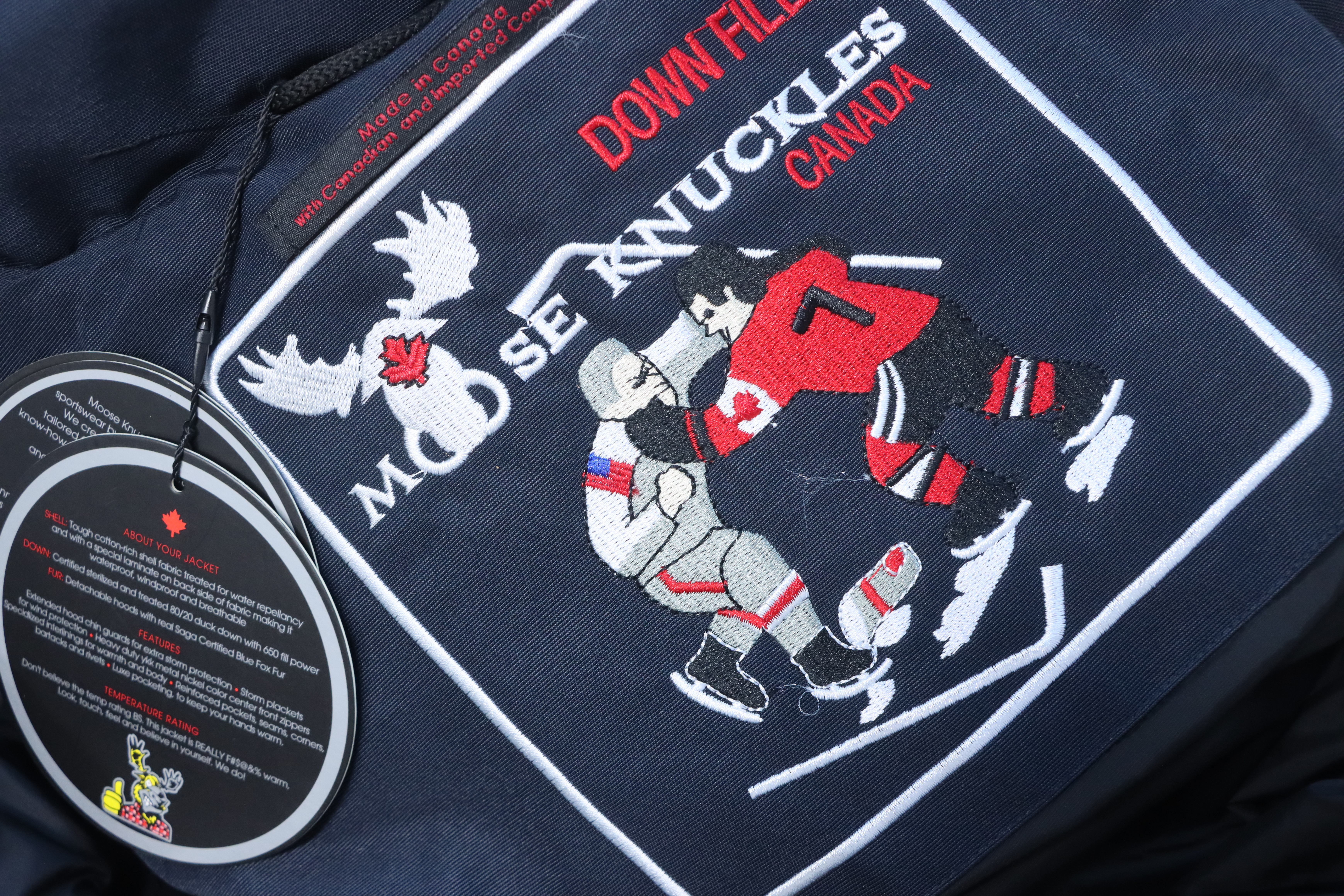 Moose Knuckles Women's Shearling 3Q Jacket Dark Blue