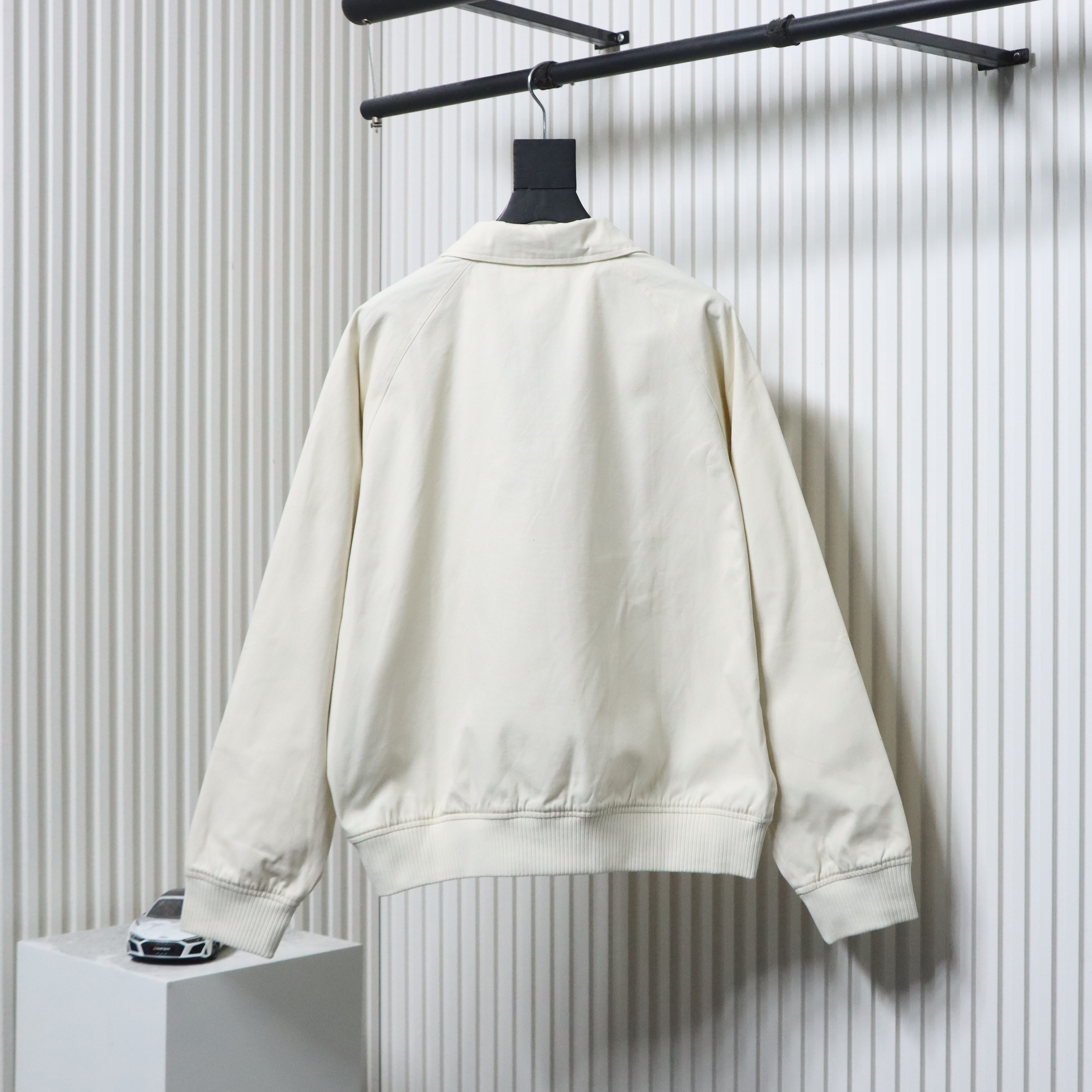 Dior CD Love Embroidered Cropped Jacket White