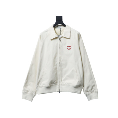 Dior CD Love Embroidered Cropped Jacket White 01
