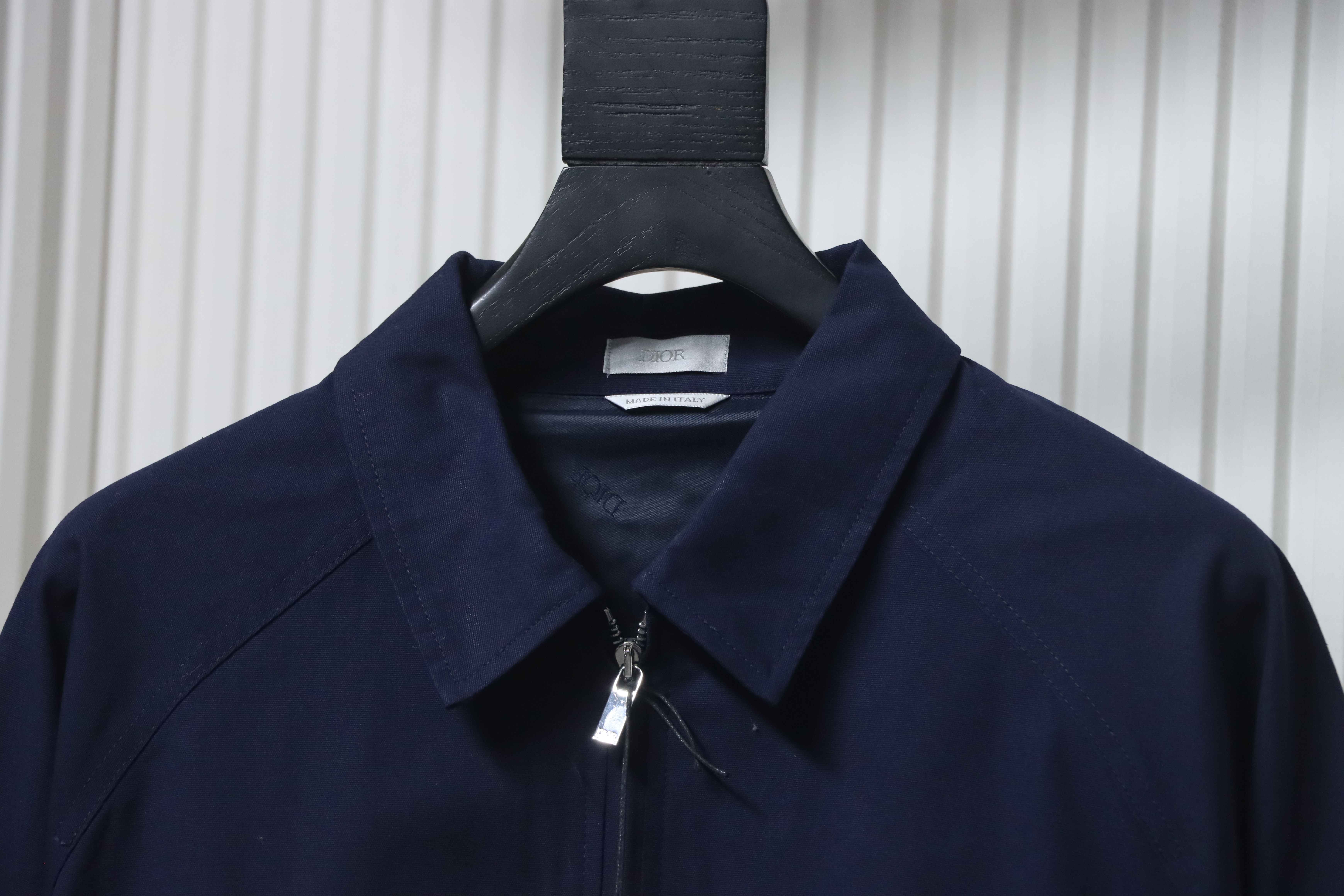 Dior CD Love Embroidered Cropped Jacket Navy