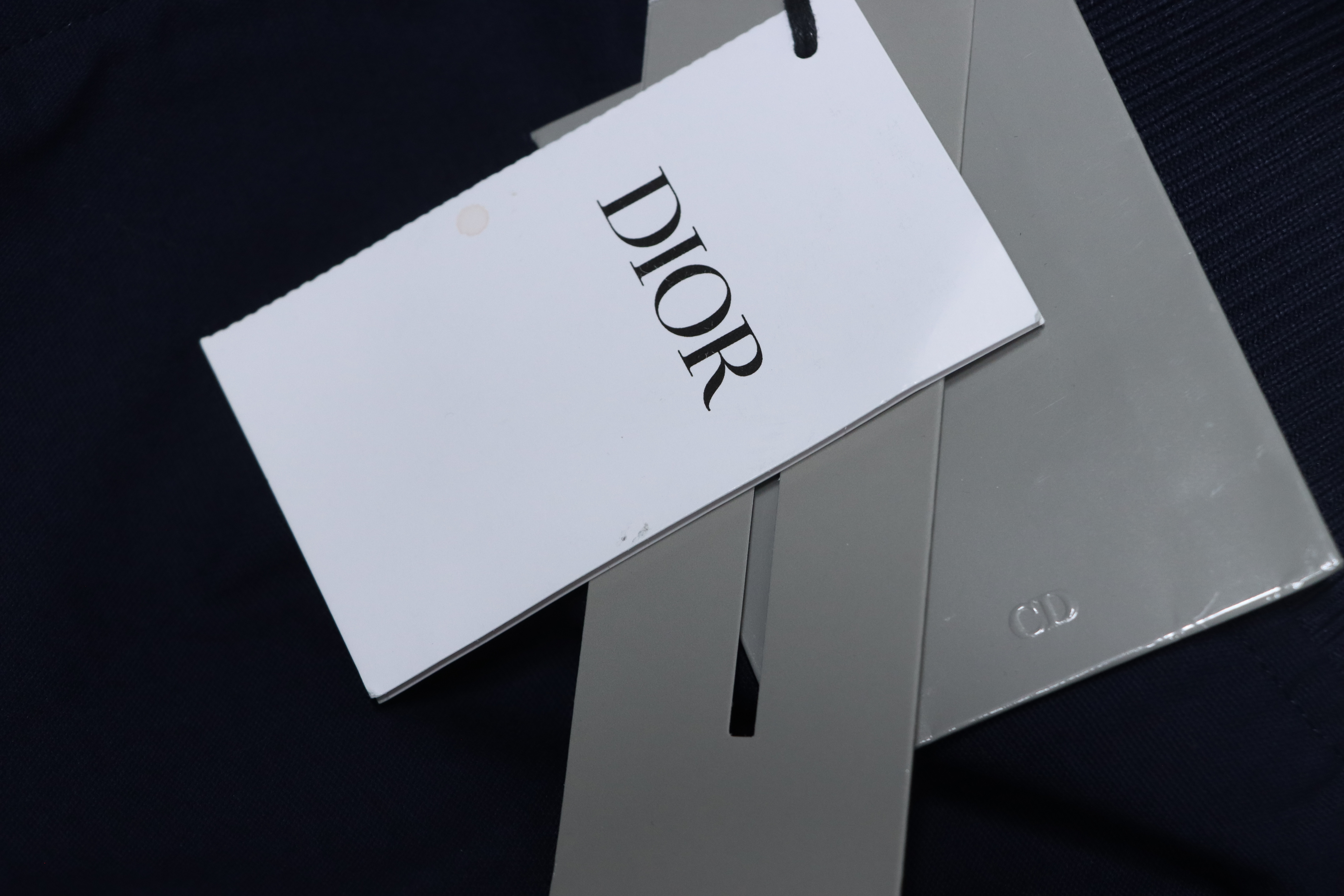 Dior CD Love Embroidered Cropped Jacket Navy