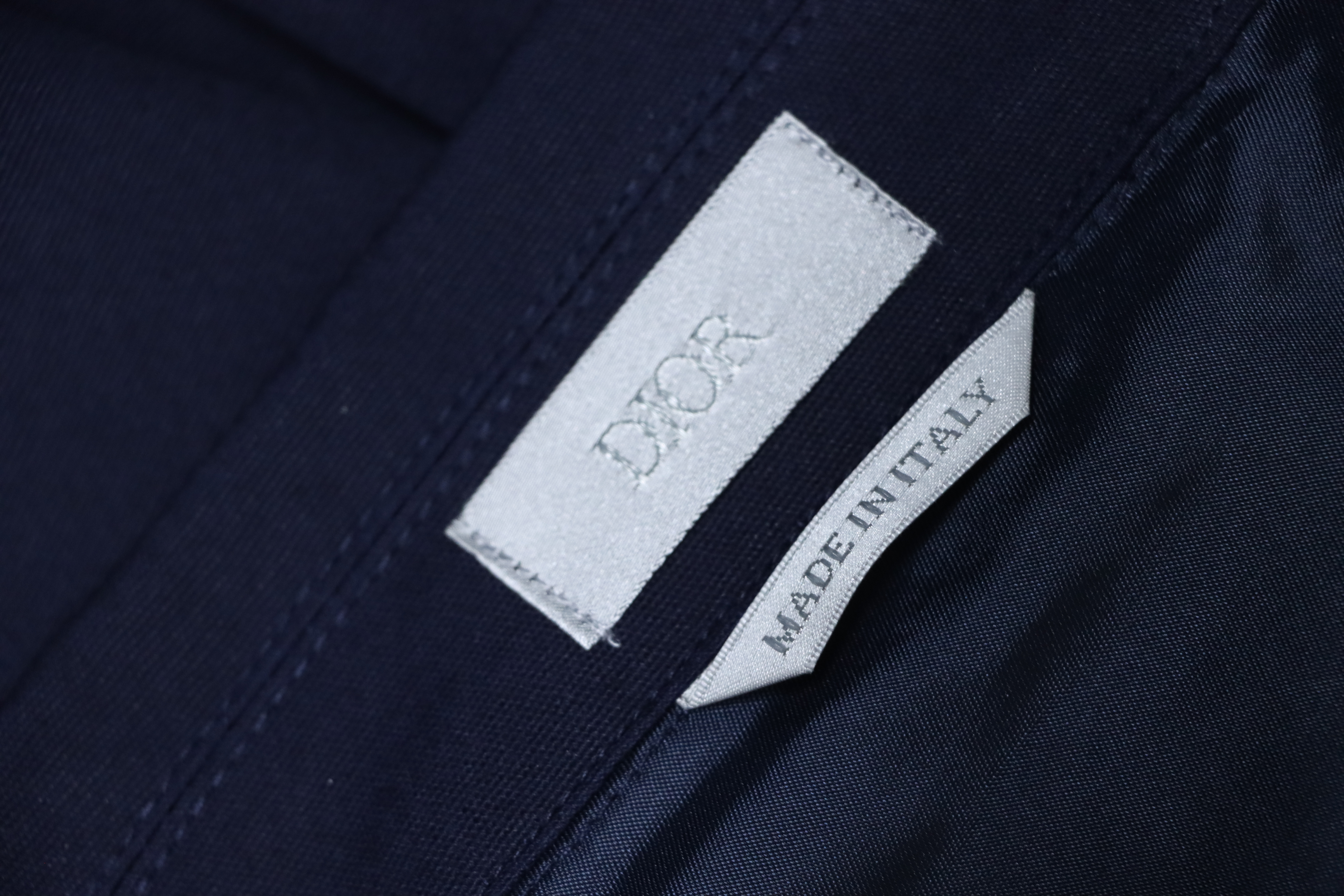 Dior CD Love Embroidered Cropped Jacket Navy