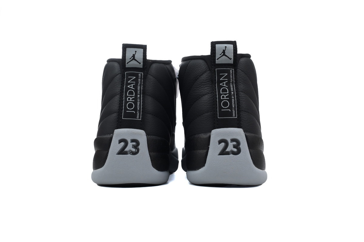 Top Version Air Jordan 12 Retro Black and wolf Grey CT8013-010
