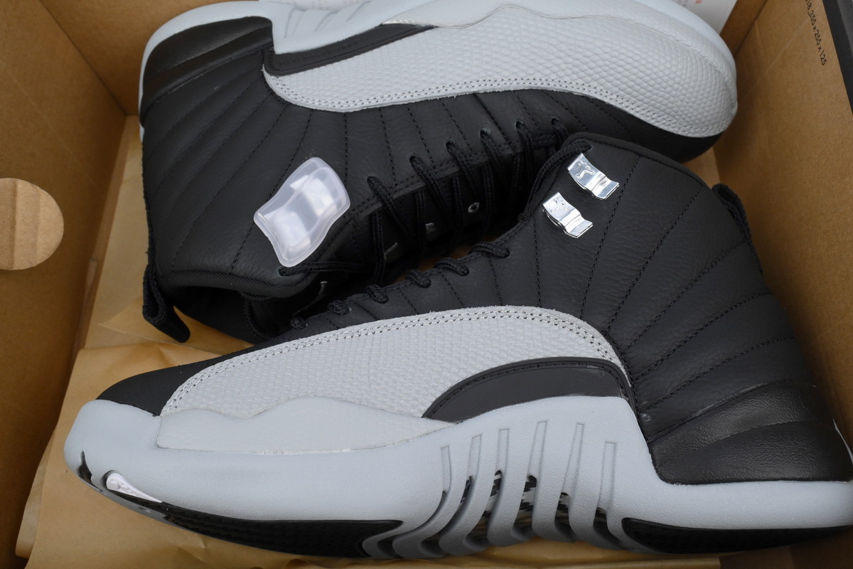 Top Version Air Jordan 12 Retro Black and wolf Grey CT8013-010