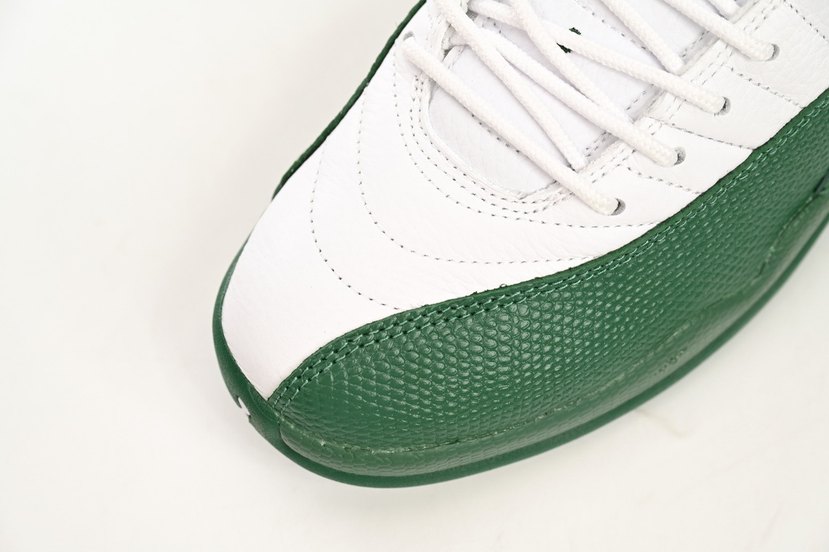 Top Version Air Jordan 12 White Green 136001-063
