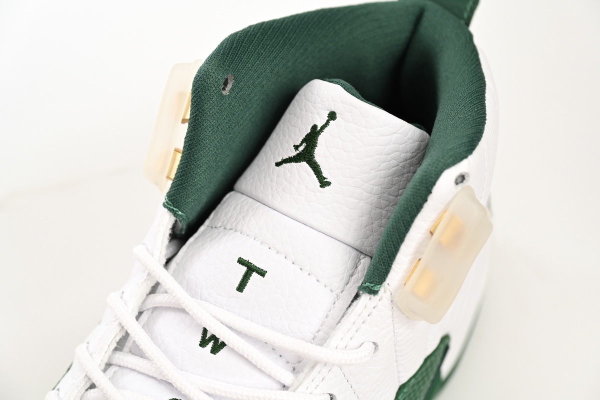 Top Version Air Jordan 12 White Green 136001-063