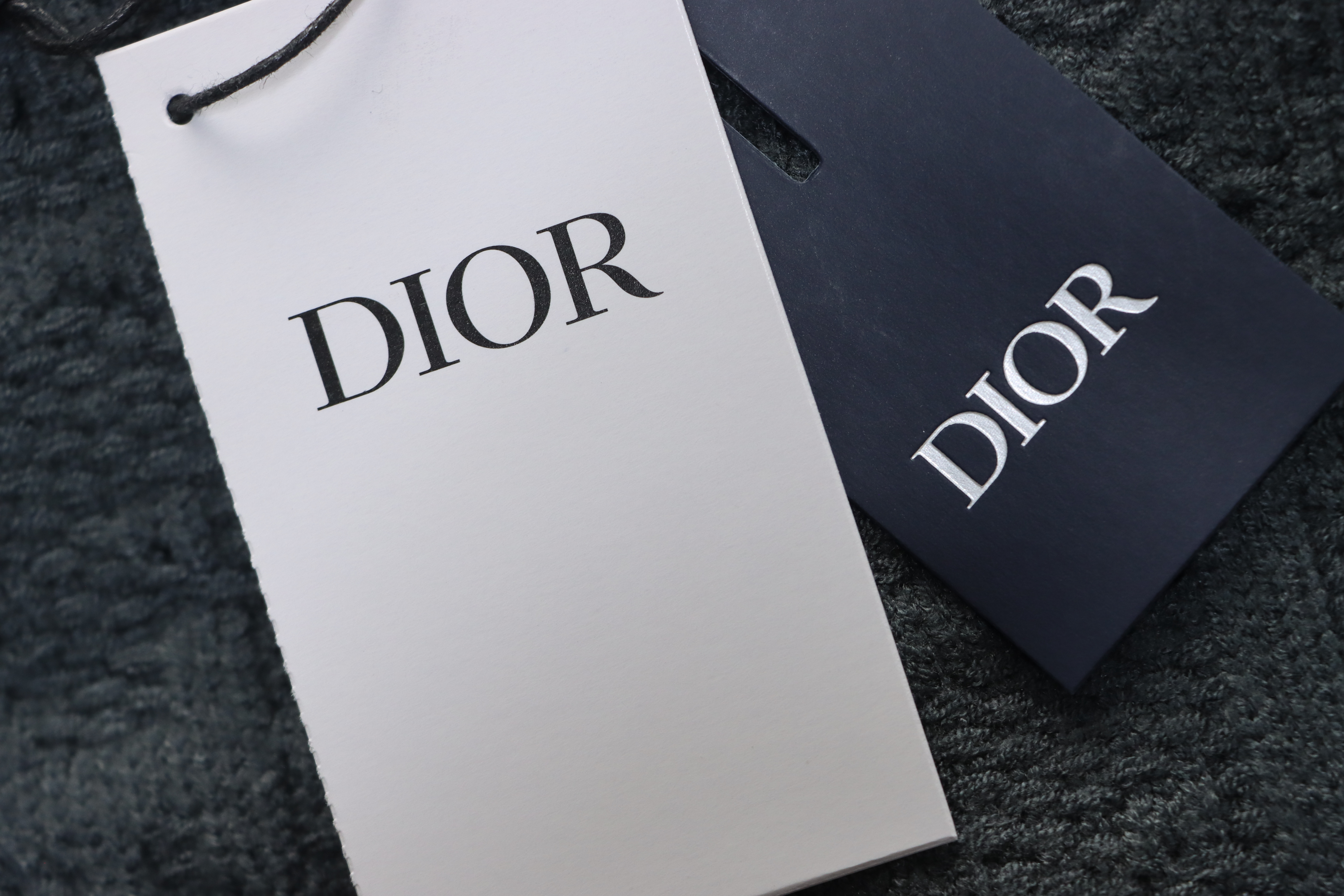 Dior CD2025ss Full Print Embroidered Knitted Sweater Grey