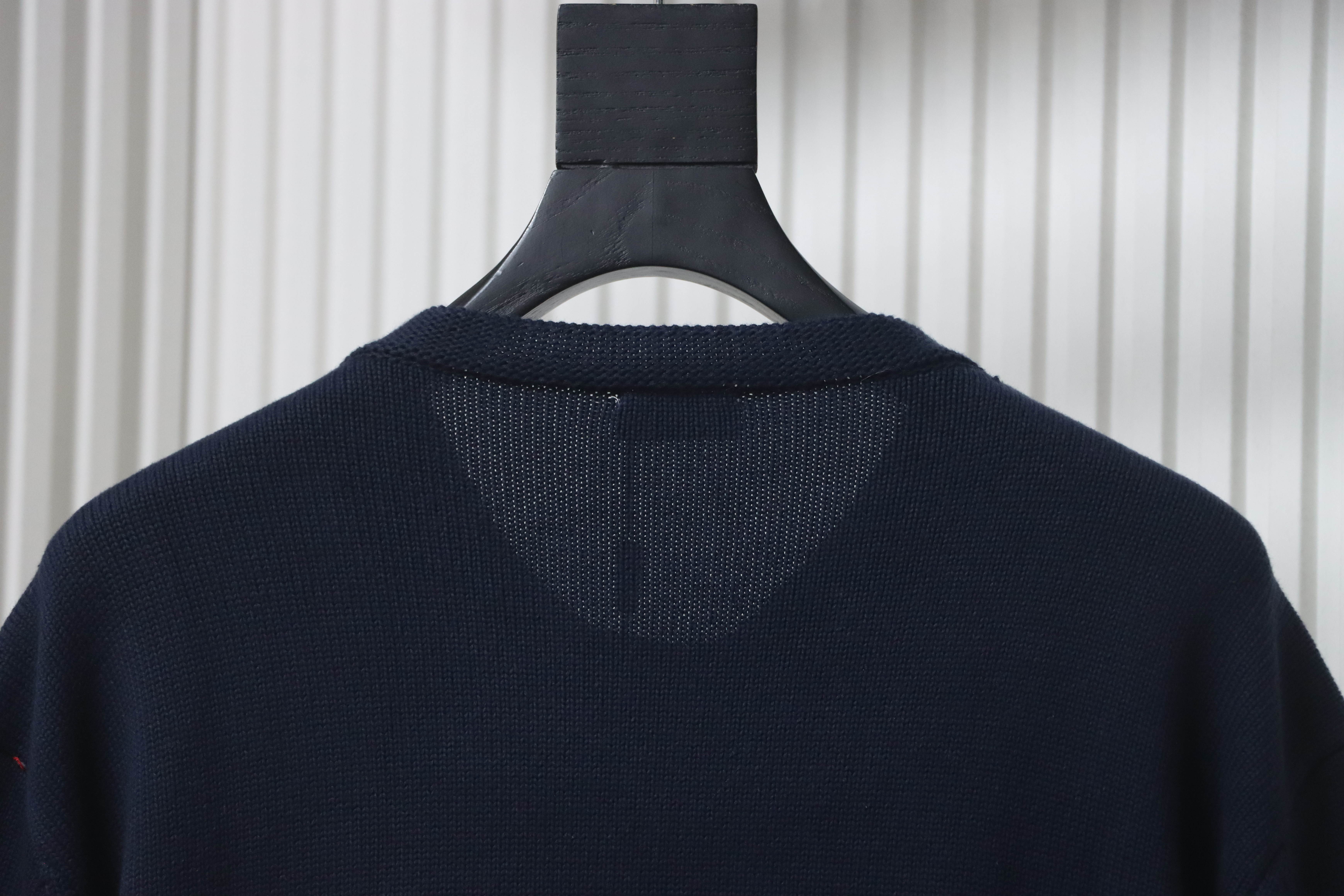 Dior CD 25ss Signature Embroidered Knit Crewneck Sweater Navy
