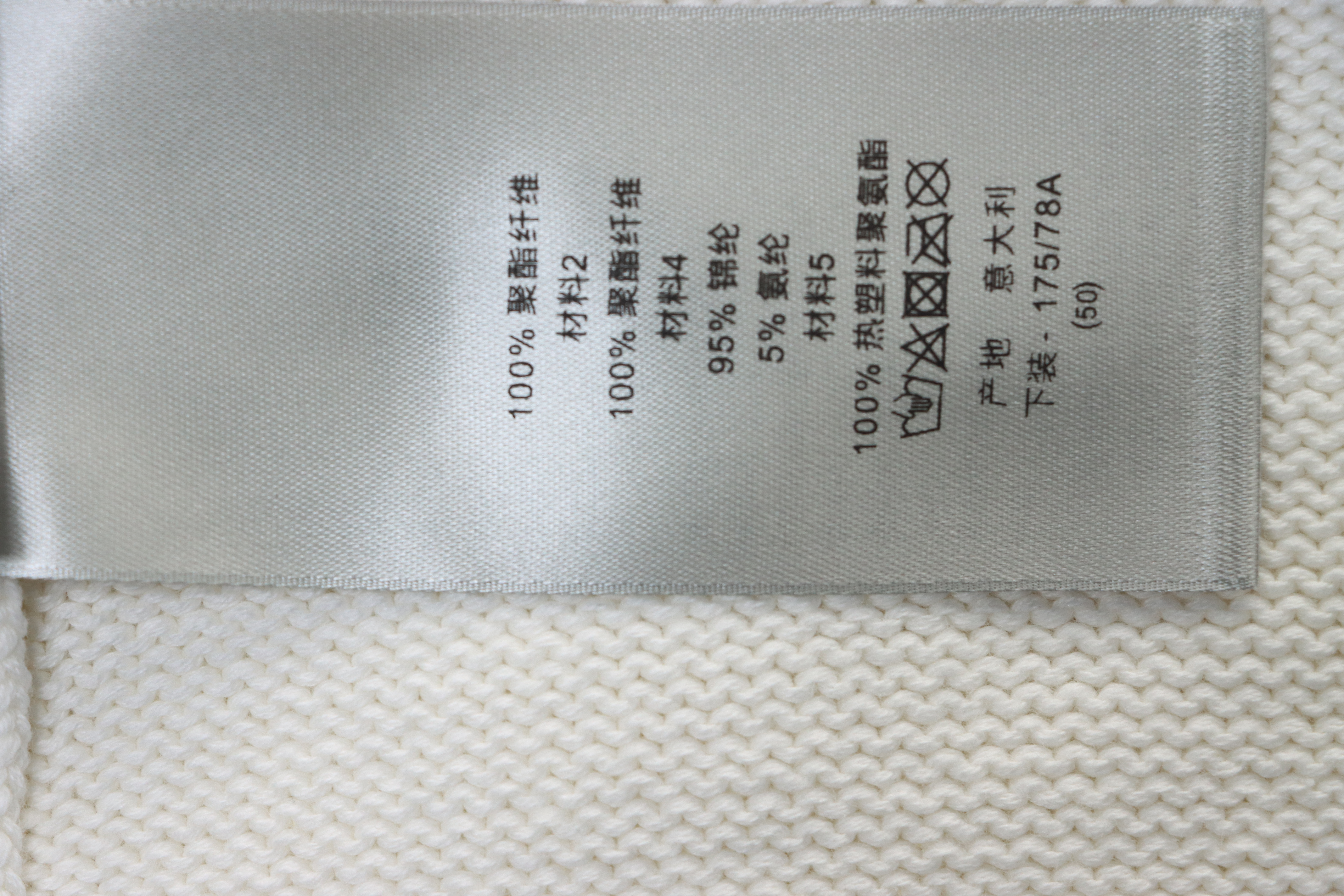 Dior CD 25ss Signature Embroidered Knit Crewneck Sweater White