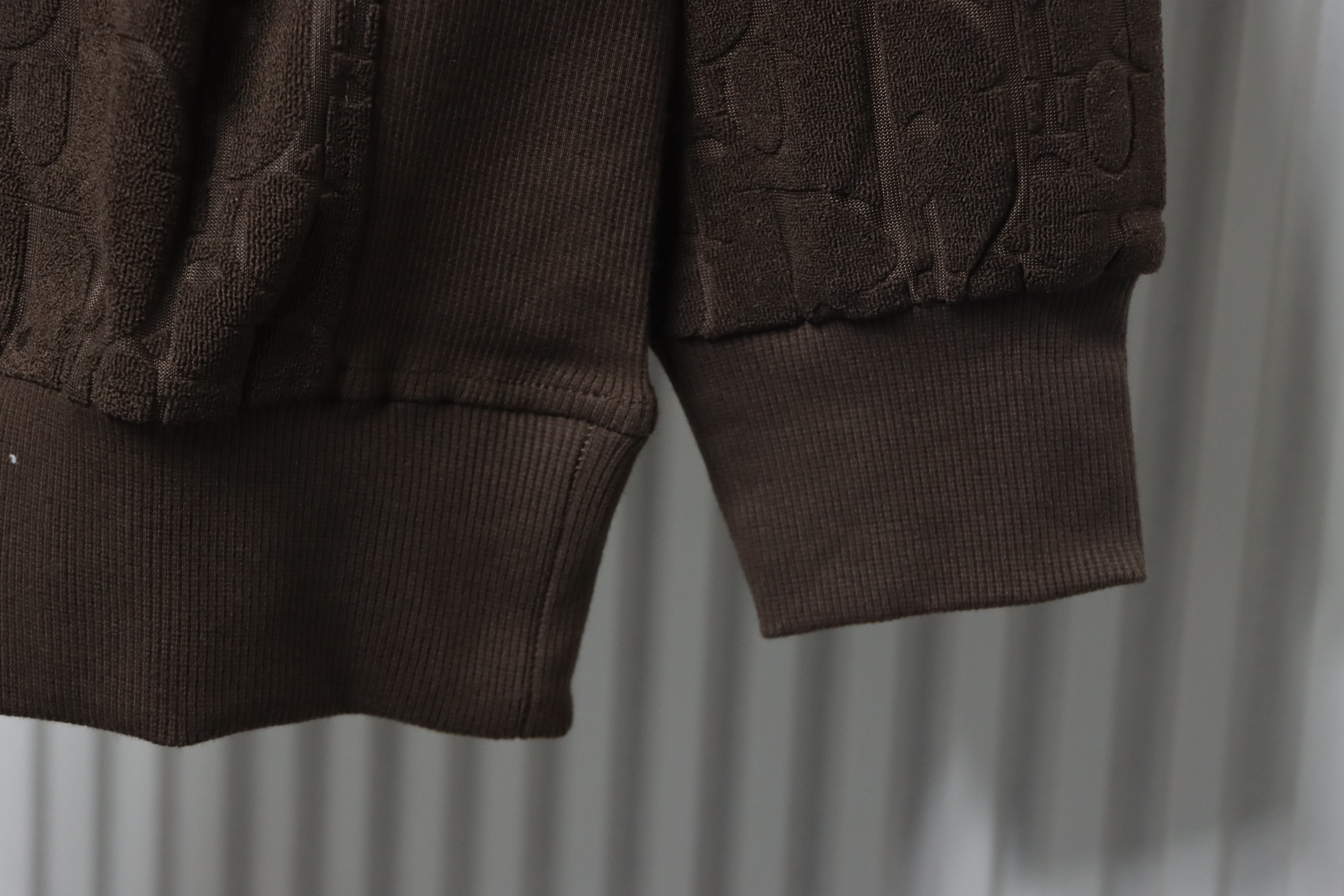 Dior Classic All-over Print Towel Embroidered Hoodie Brown