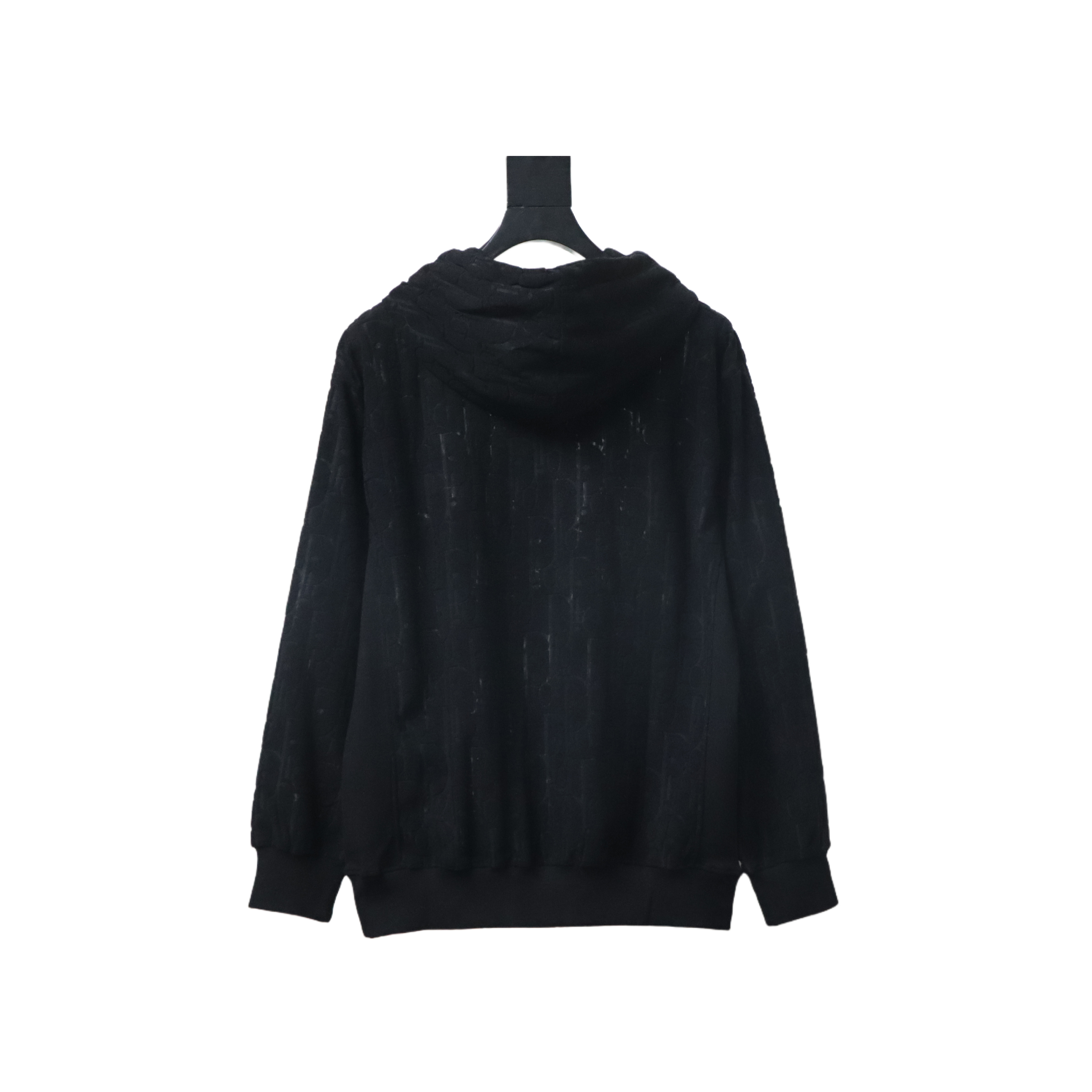 Dior Classic All-over Print Towel Embroidered Hoodie Black