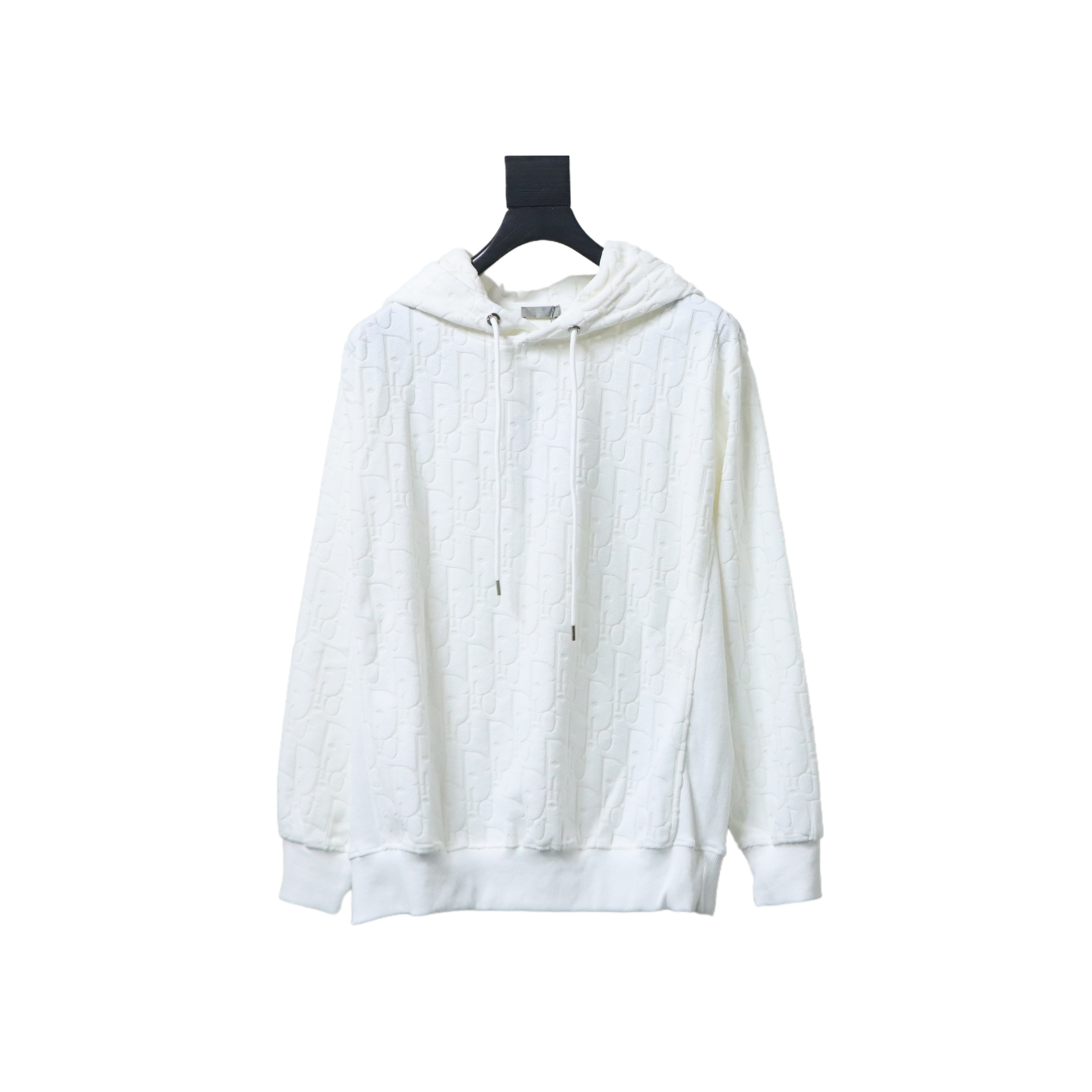 Dior Classic All-over Print Towel Embroidered Hoodie White