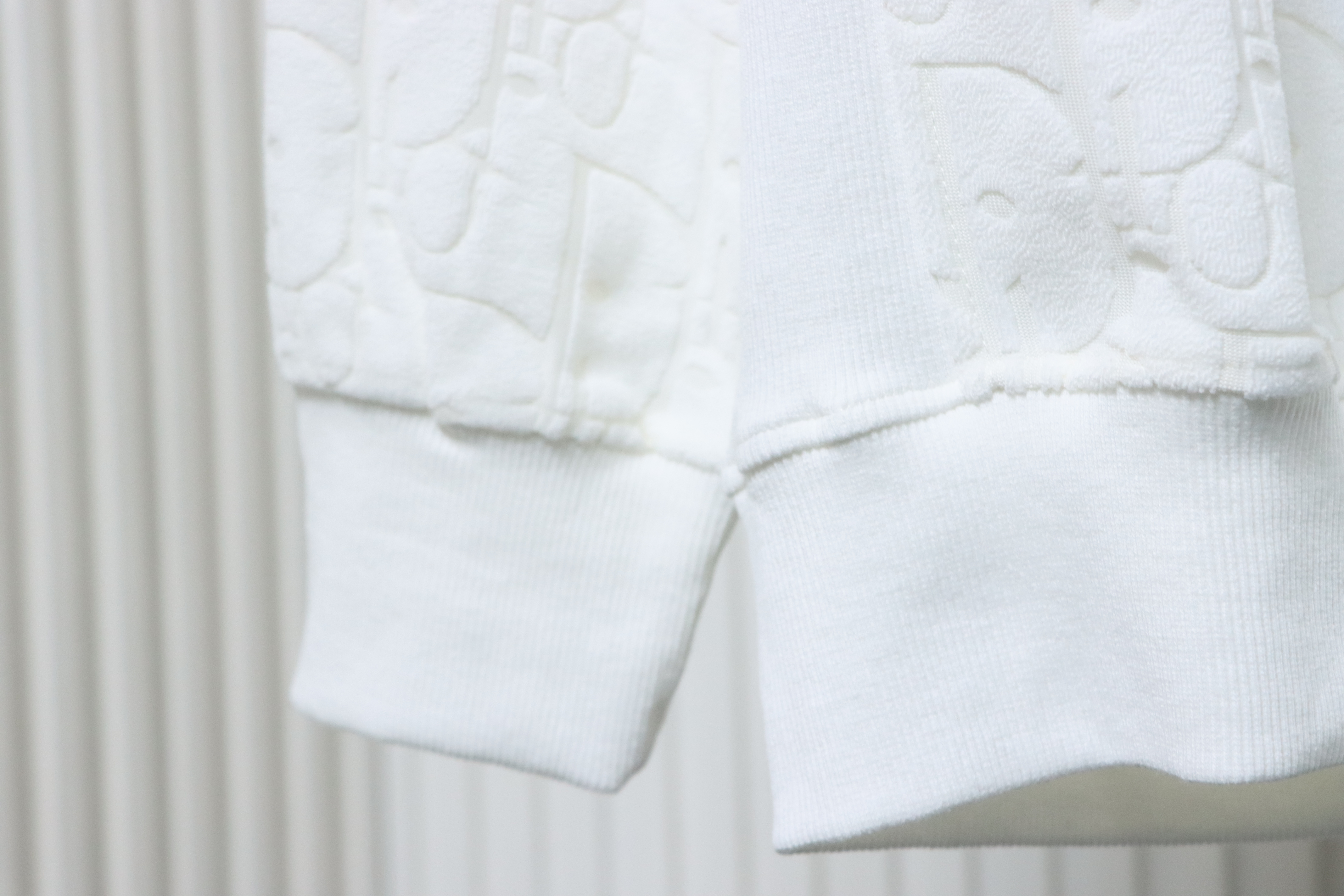 Dior Classic All-over Print Towel Embroidered Hoodie White