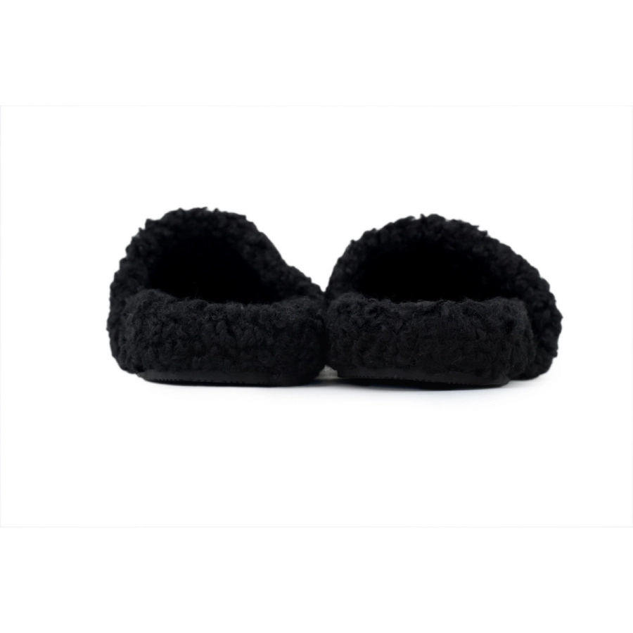 Balenciaga Furry Slide Coke Label Black