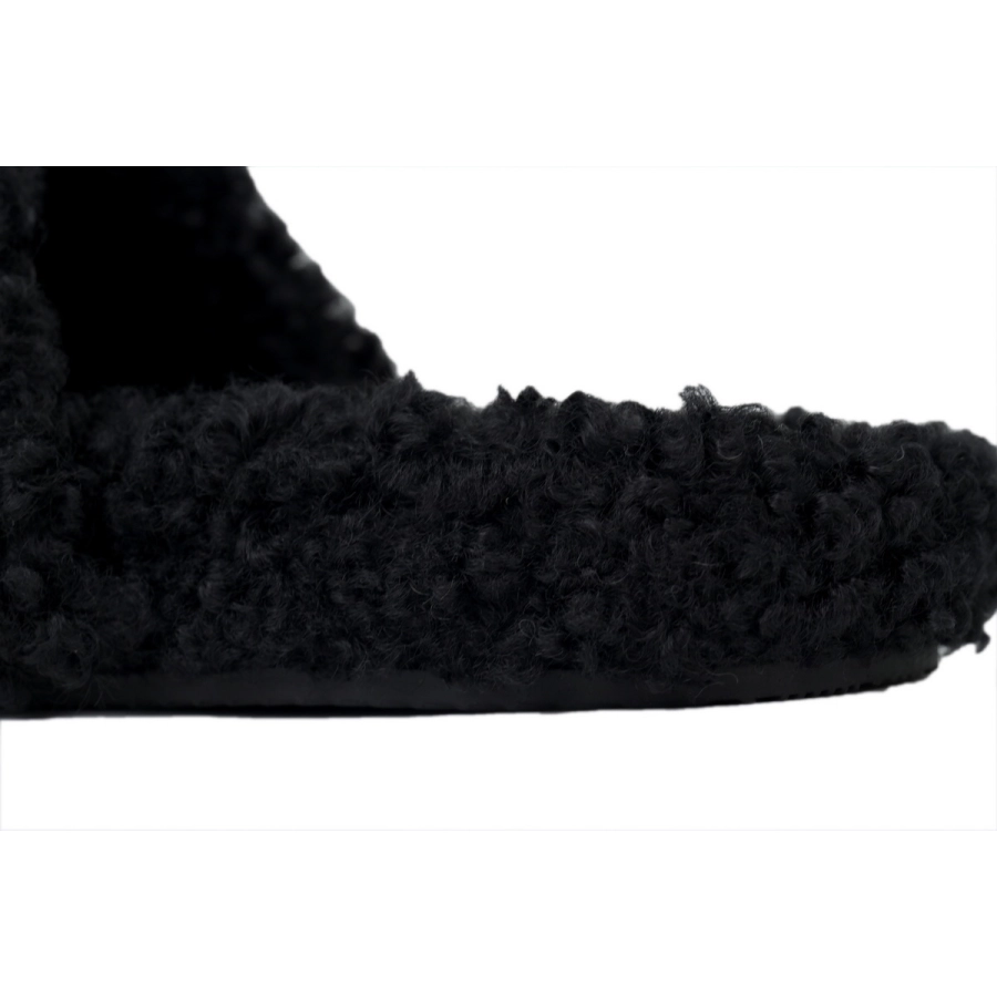 Balenciaga Furry Slide Coke Label Black