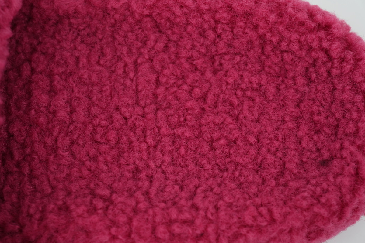 Balenciaga Furry Slide Label Bright Red