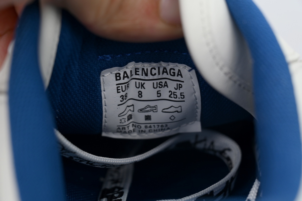 Balenciaga HAMPTONS WORN-OUT White Skyblue 841765 WCURB 9141 