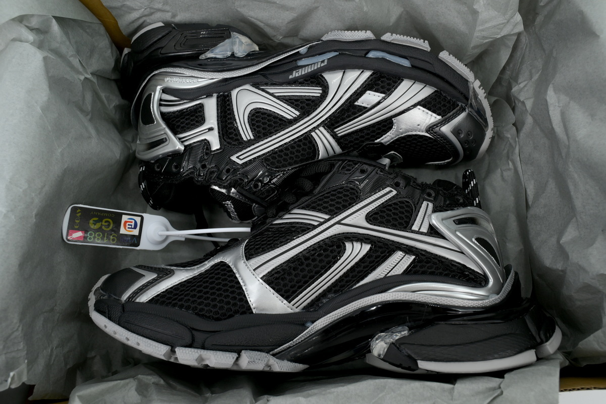 Balenciaga Runner Sneaker Black Silver