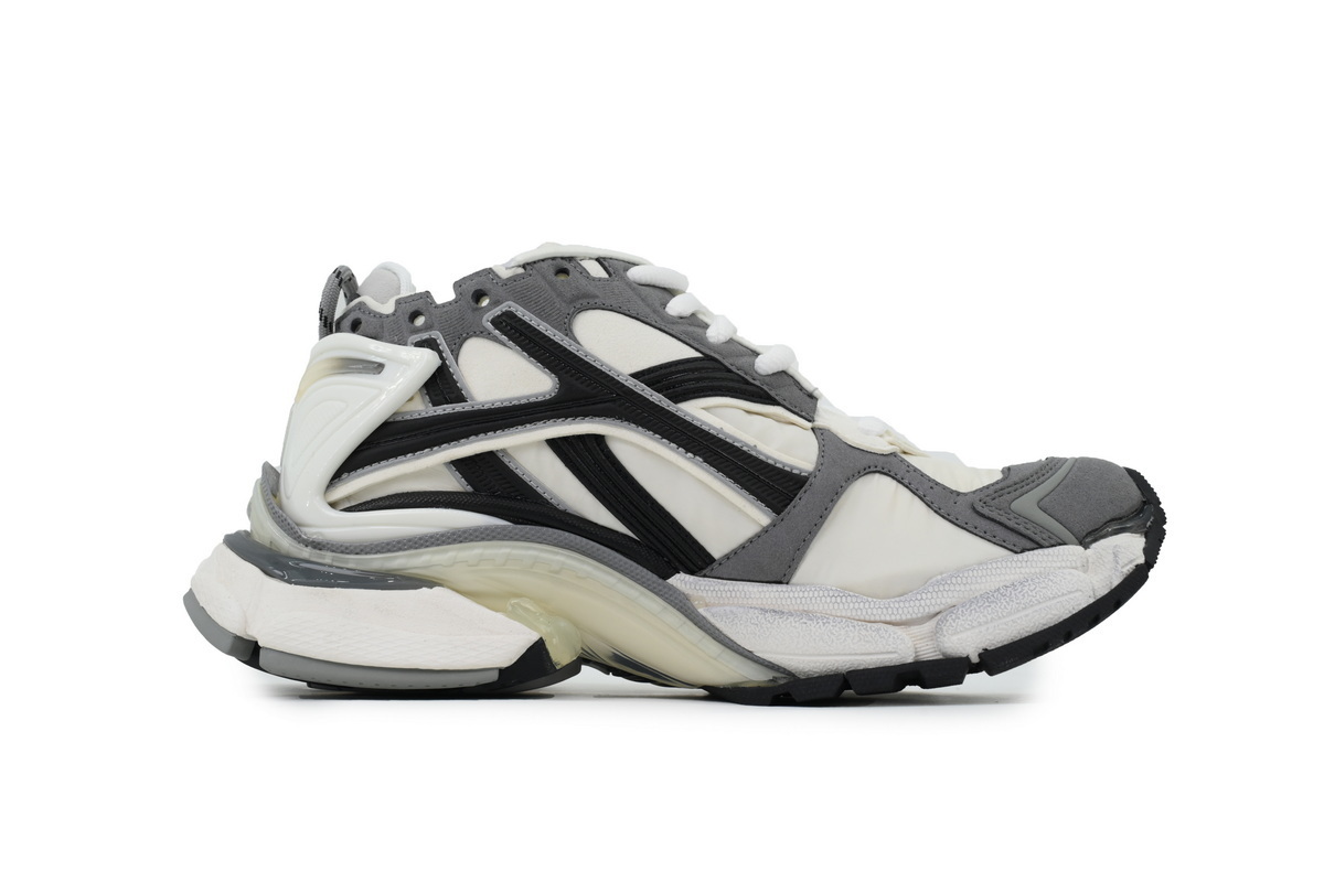 Balenciaga Runner Sneaker Grey--White-Black 772774 W3RNY 9012