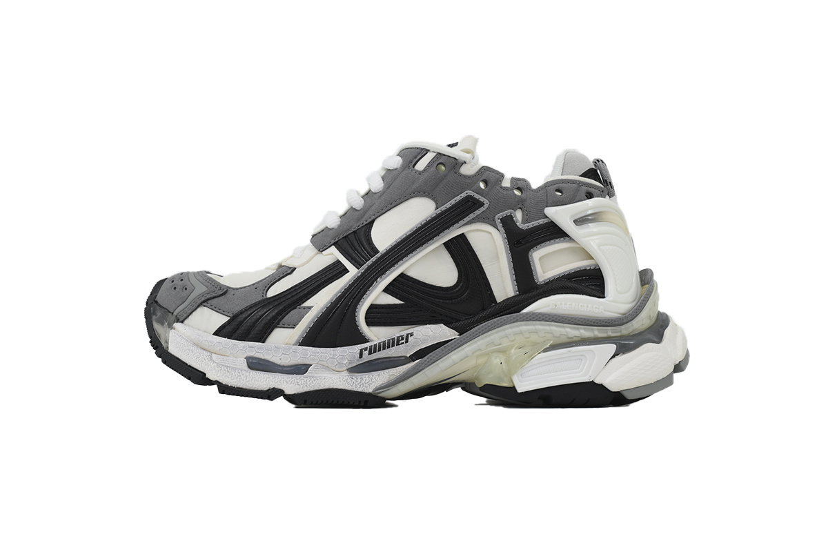 Balenciaga Runner Sneaker Grey--White-Black 772774 W3RNY 9012
