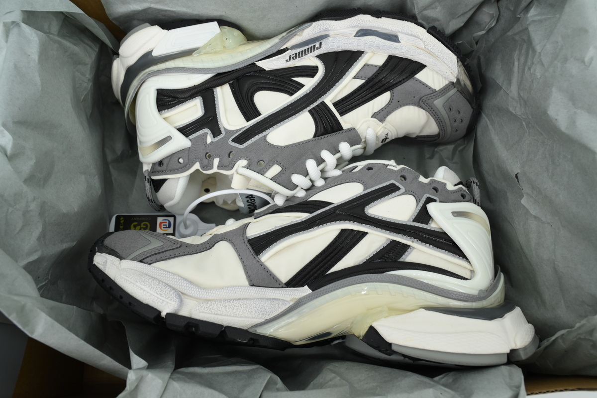 Balenciaga Runner Sneaker Grey--White-Black 772774 W3RNY 9012