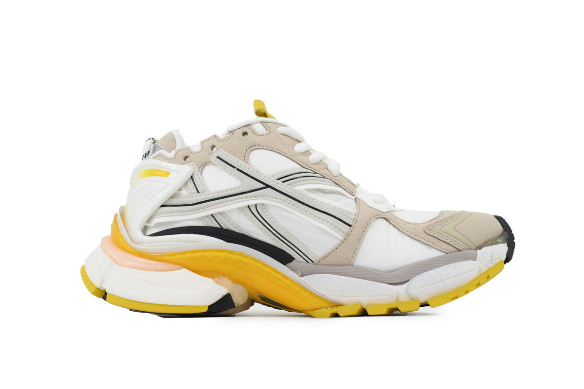 Balenciaga Runner Sneaker White--Yellow 772767 W3RNY 9170