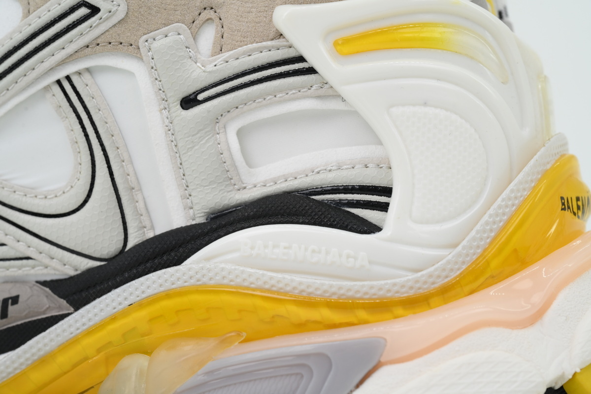 Balenciaga Runner Sneaker White--Yellow 772767 W3RNY 9170