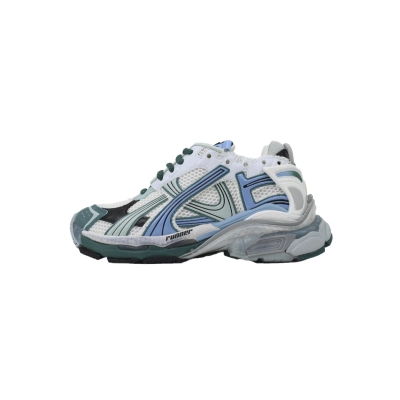 Balenciaga Runner Sneaker White Green Blue 772774 W3RMU 0623 01