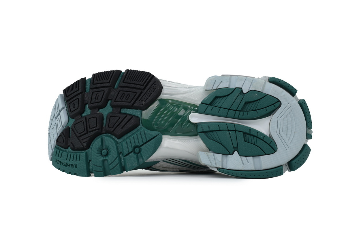 Balenciaga Runner Sneaker White Green Blue 772774 W3RMU 0623
