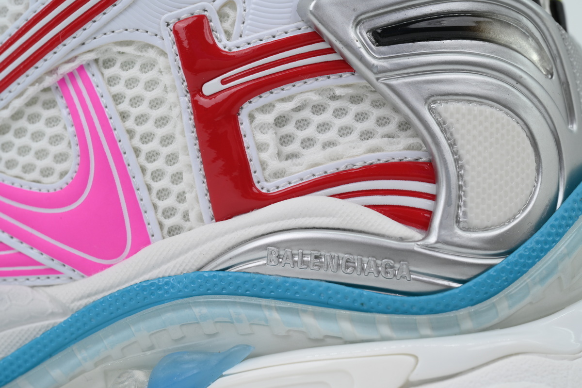 Balenciaga Runner Sneaker White Multi--Color 772774 W3RBW 9645