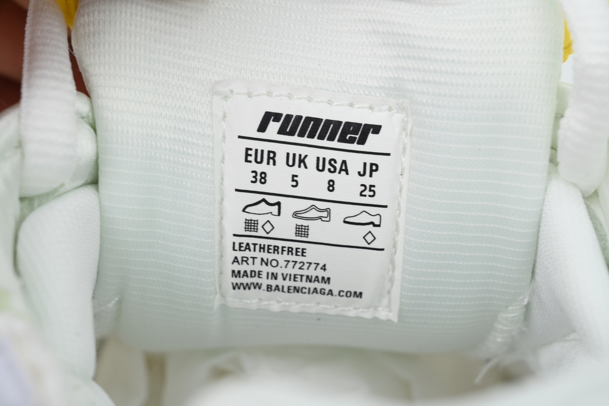 Balenciaga Runner Sneaker White Multi--Color 772774 W3RBW 9645