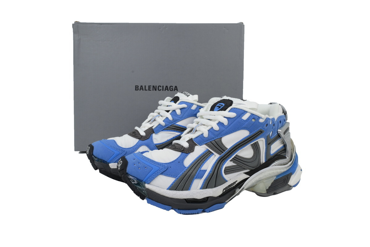 Balenciaga Runner Sneaker Worn Out Blue Grey 772774 W3RNY 4912