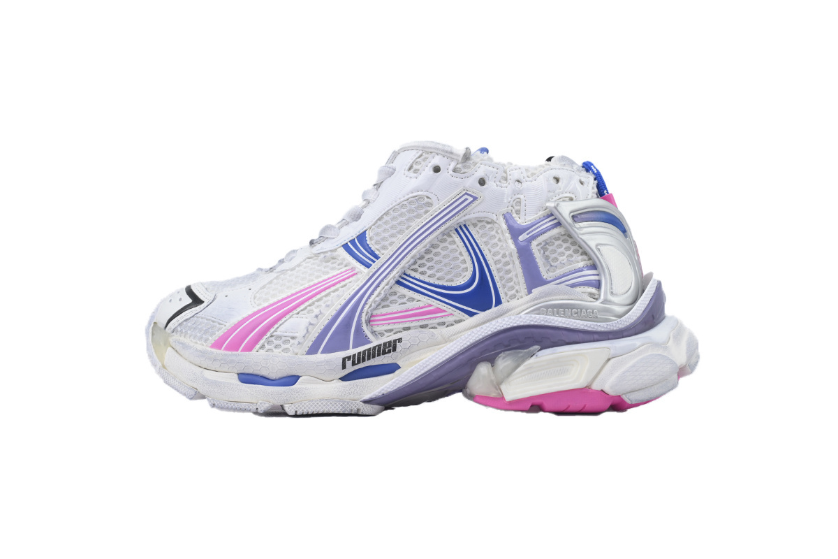 Top Version Balenciaga Runner Sneaker Purple Blue Powder 772767 W3RNY 6120
