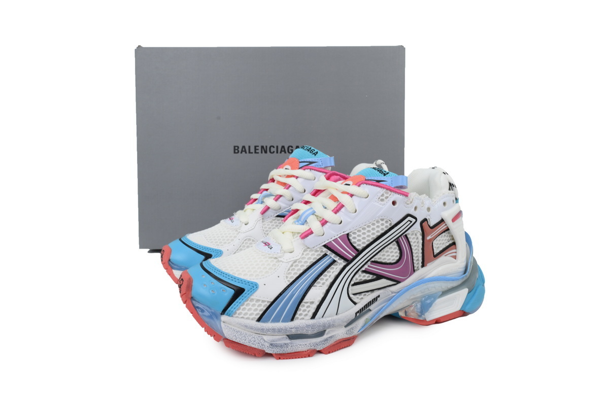 Balenciaga Wmns Runner Sneaker Grey Multi-Color 772767 W3RMU 9458 